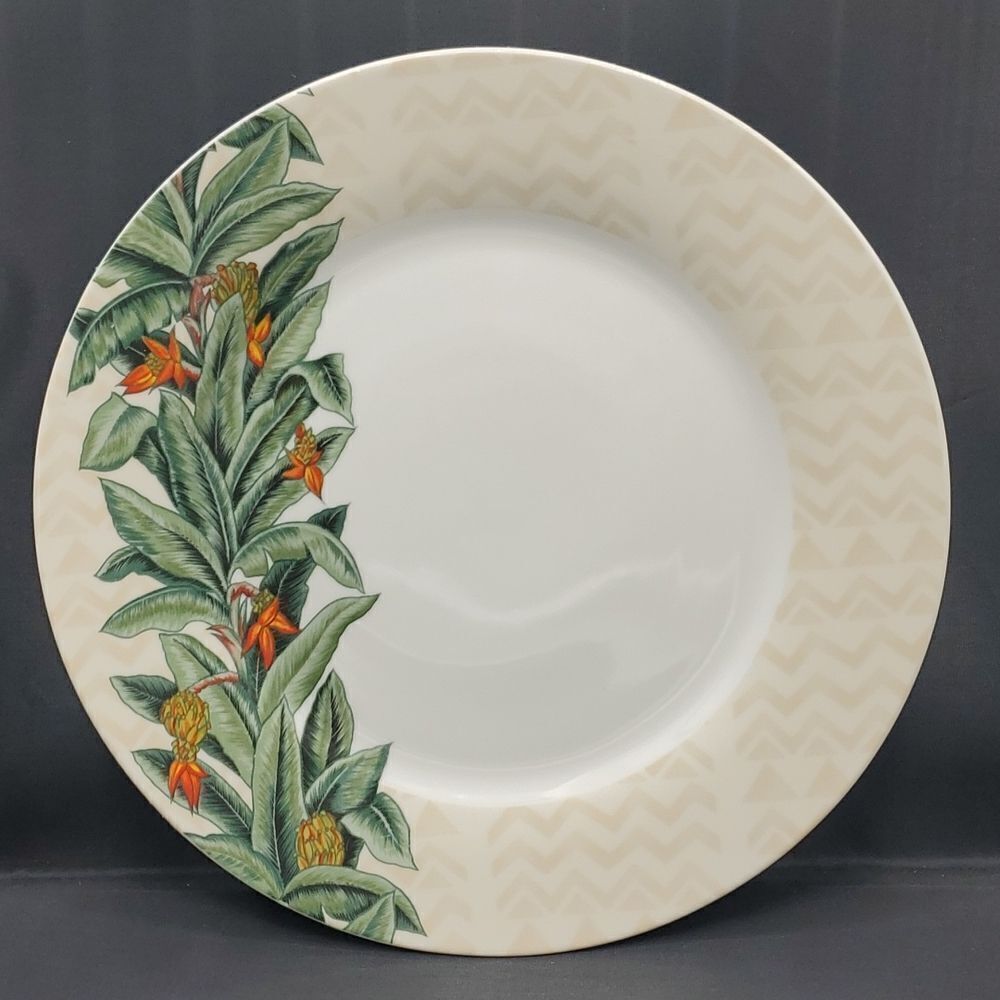 Island Plantations Bird of Paradise Dinner Plate 11"
